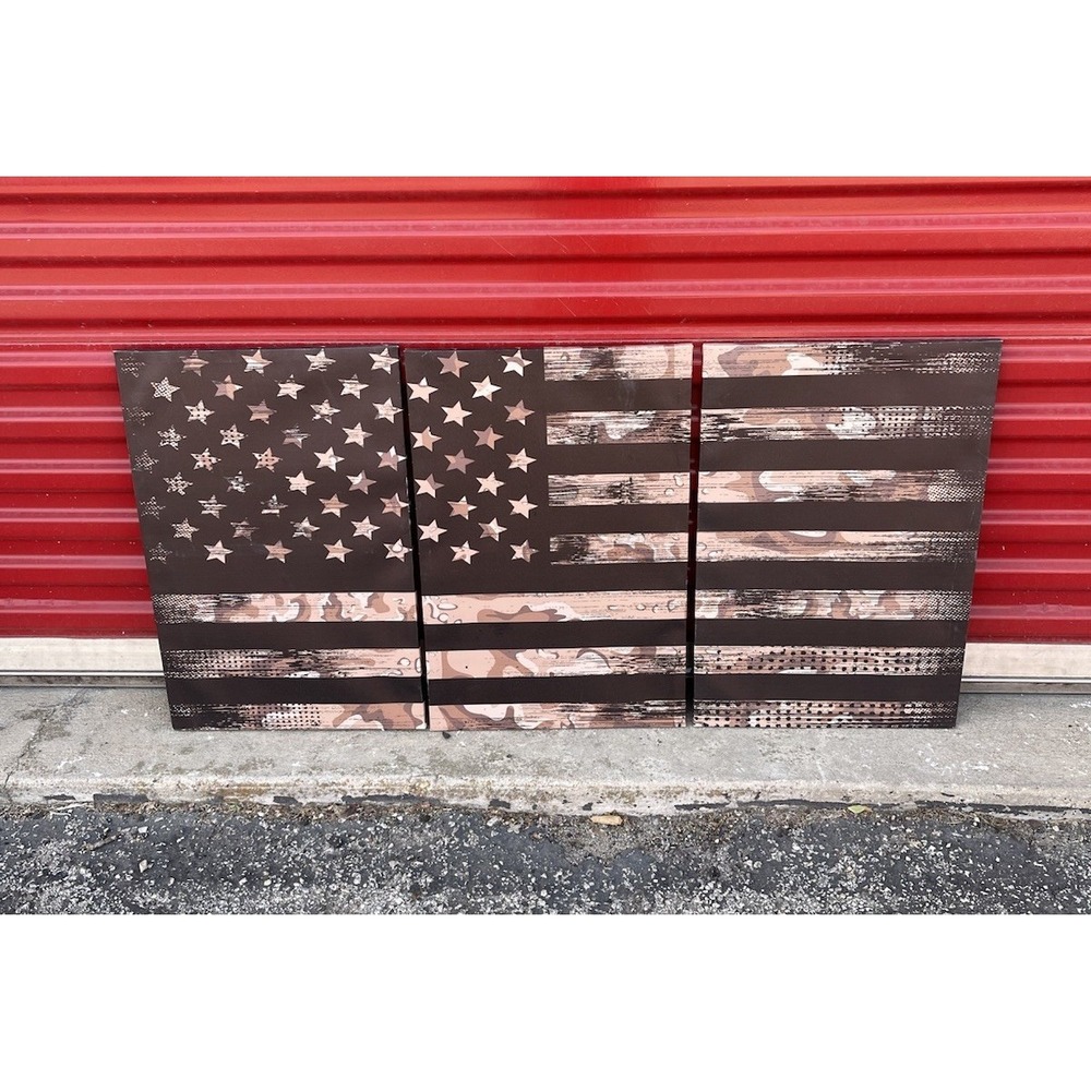 American canvas, United States flag design Of 3 panels